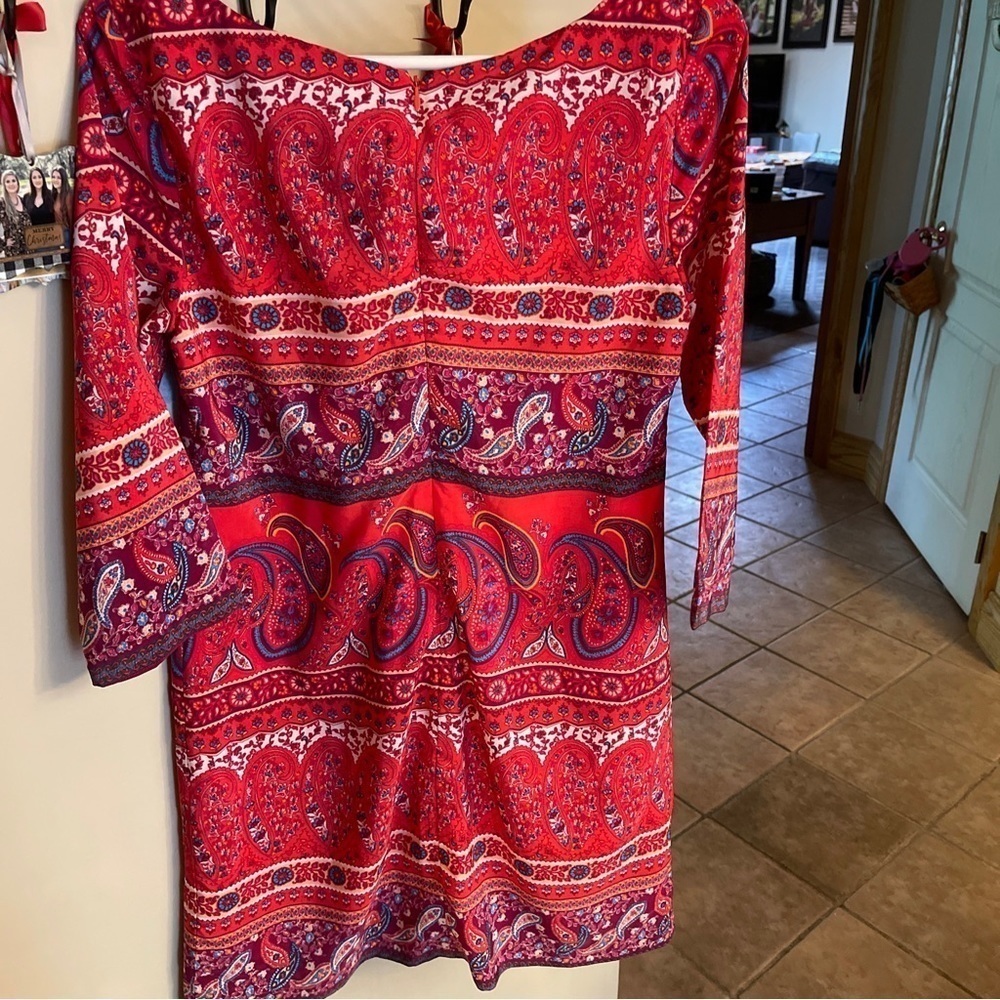 Old Navy Women's Paisley Print Sheath Dress Size XS - Picture 4 of 6
